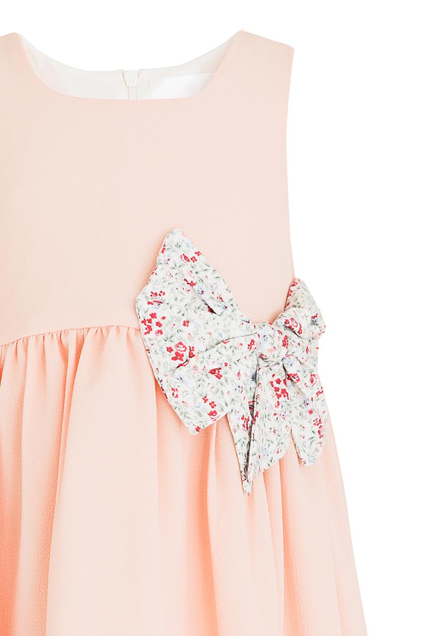 See-Saw - Fit & Flare Chiffon Dress Peach