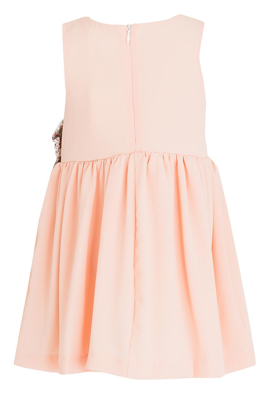 See-Saw - Fit & Flare Chiffon Dress Peach