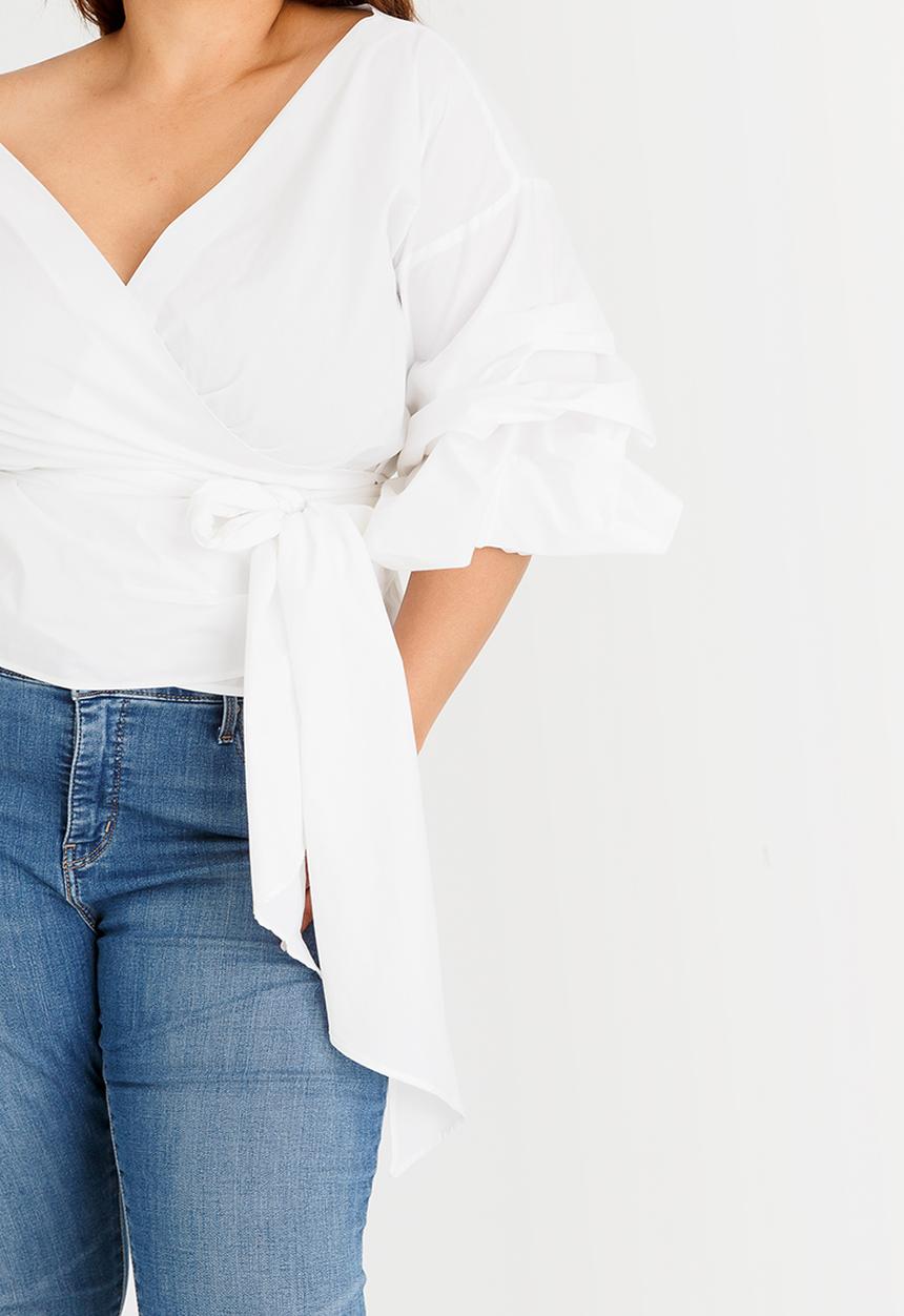 STYLE REPUBLIC PLUS - Puff Sleeve Blouse White
