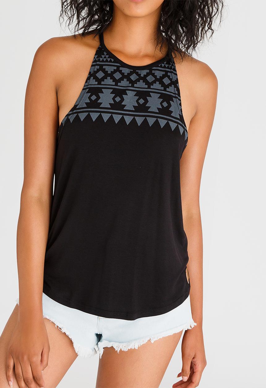 Lizzy - Drew Styled Strappy Vest Black