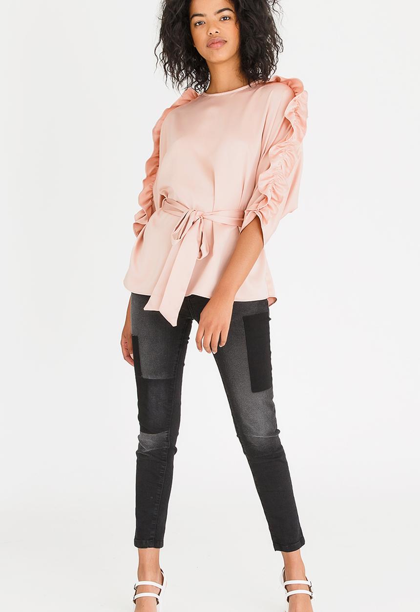 STYLE REPUBLIC - Frill Detail Blouse Pale Pink