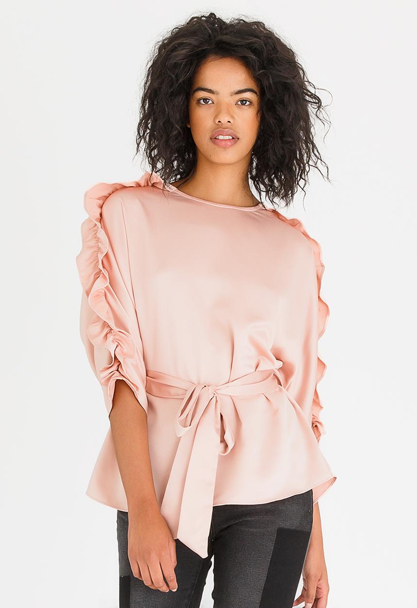 STYLE REPUBLIC - Frill Detail Blouse Pale Pink