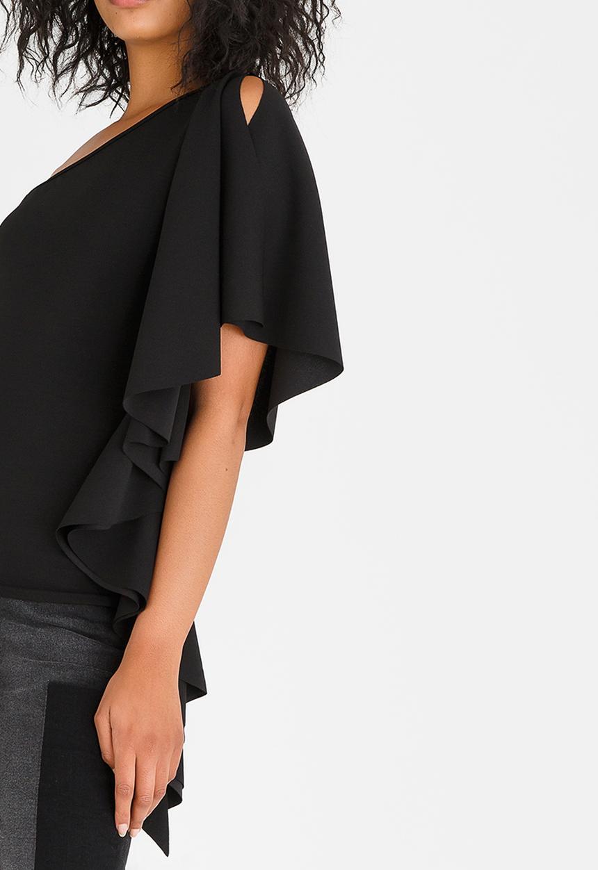 STYLE REPUBLIC - One Shoulder Top Black