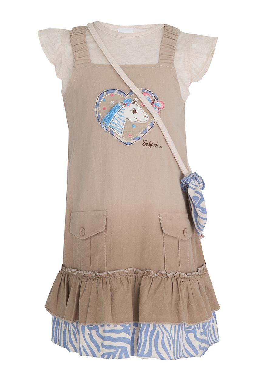 Hooligans - Zebra Heart Stone Dress Multi-colour