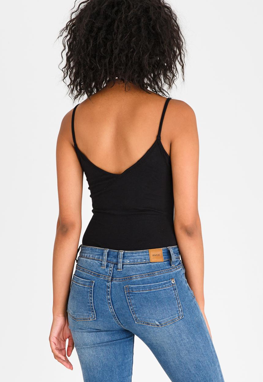 STYLE REPUBLIC - Strap Detail Bodysuit Black