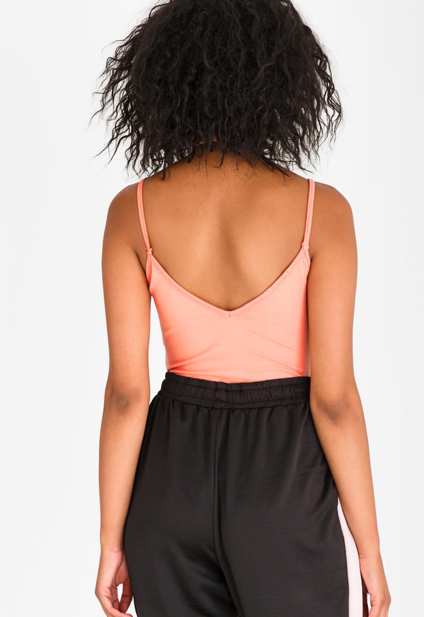 STYLE REPUBLIC - Strap Detail Bodysuit Peach