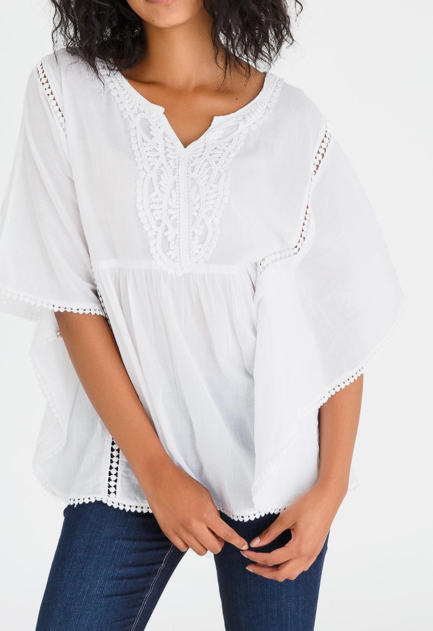 G Couture - Cotton Tunic White