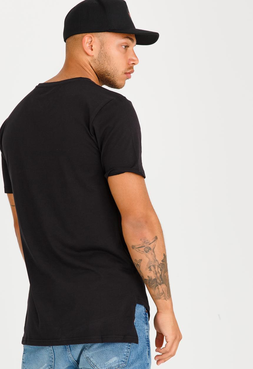 Only & Sons - David Longy Split O-neck Black