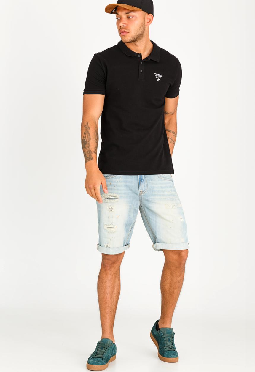 GUESS - Riley Rippled Golfer Black