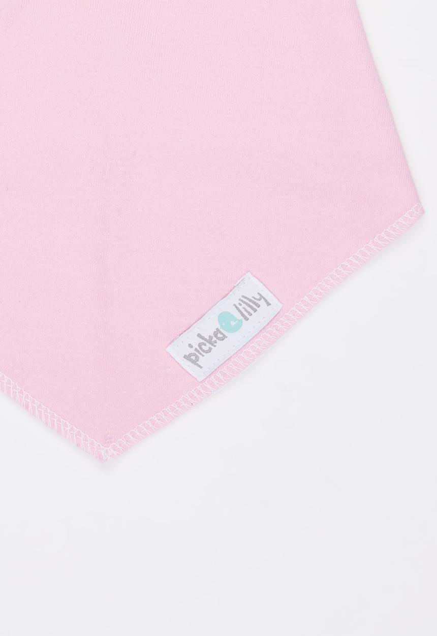 Pickalilly - Girls Bandana Bib Pale Pink