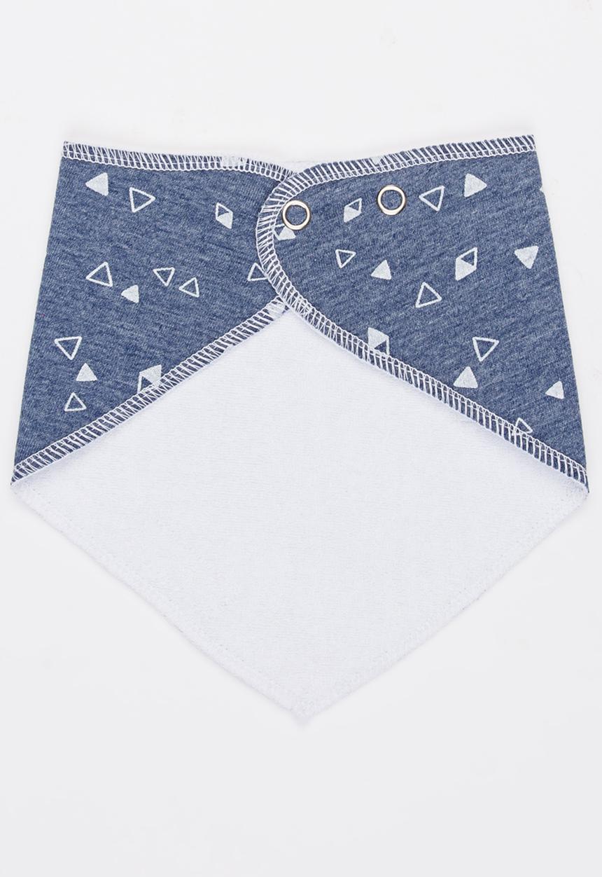 Pickalilly - Printed Bandana Bib Blue