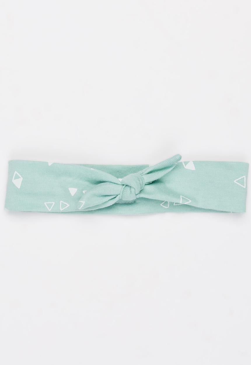 Pickalilly - Girls Printed  Tied Headband Turquoise
