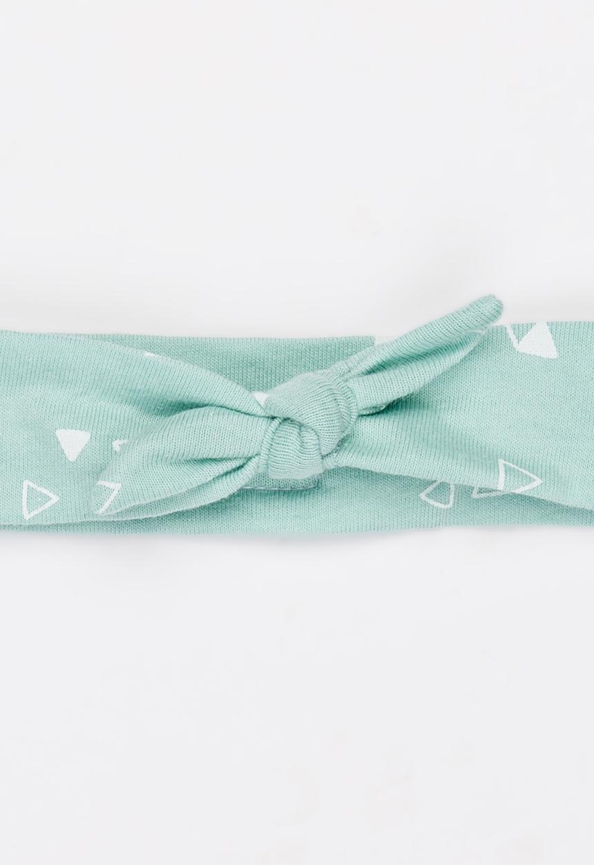 Pickalilly - Girls Printed  Tied Headband Turquoise