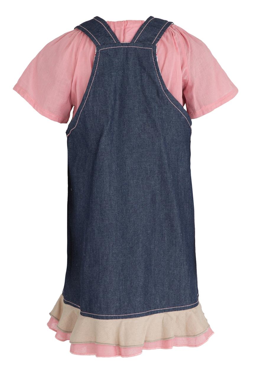 Hooligans - Denim Lurex Giraffe Set Multi-colour
