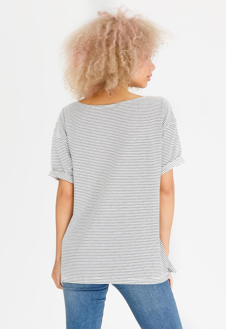 c(inch) - Oversized Basic T-shirt Black and White