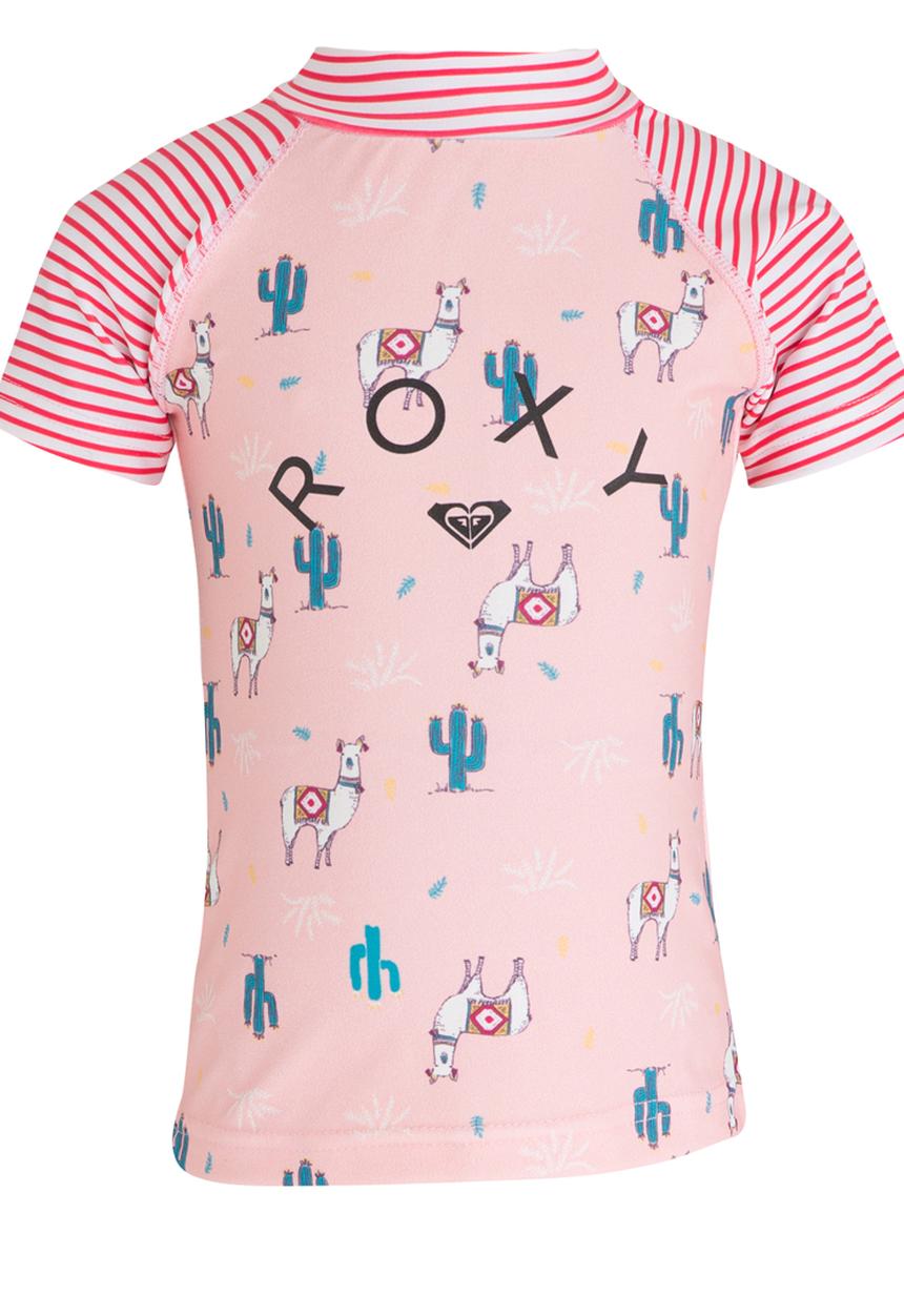Roxy - Wavy Stripe s/s Rashie Pale Pink