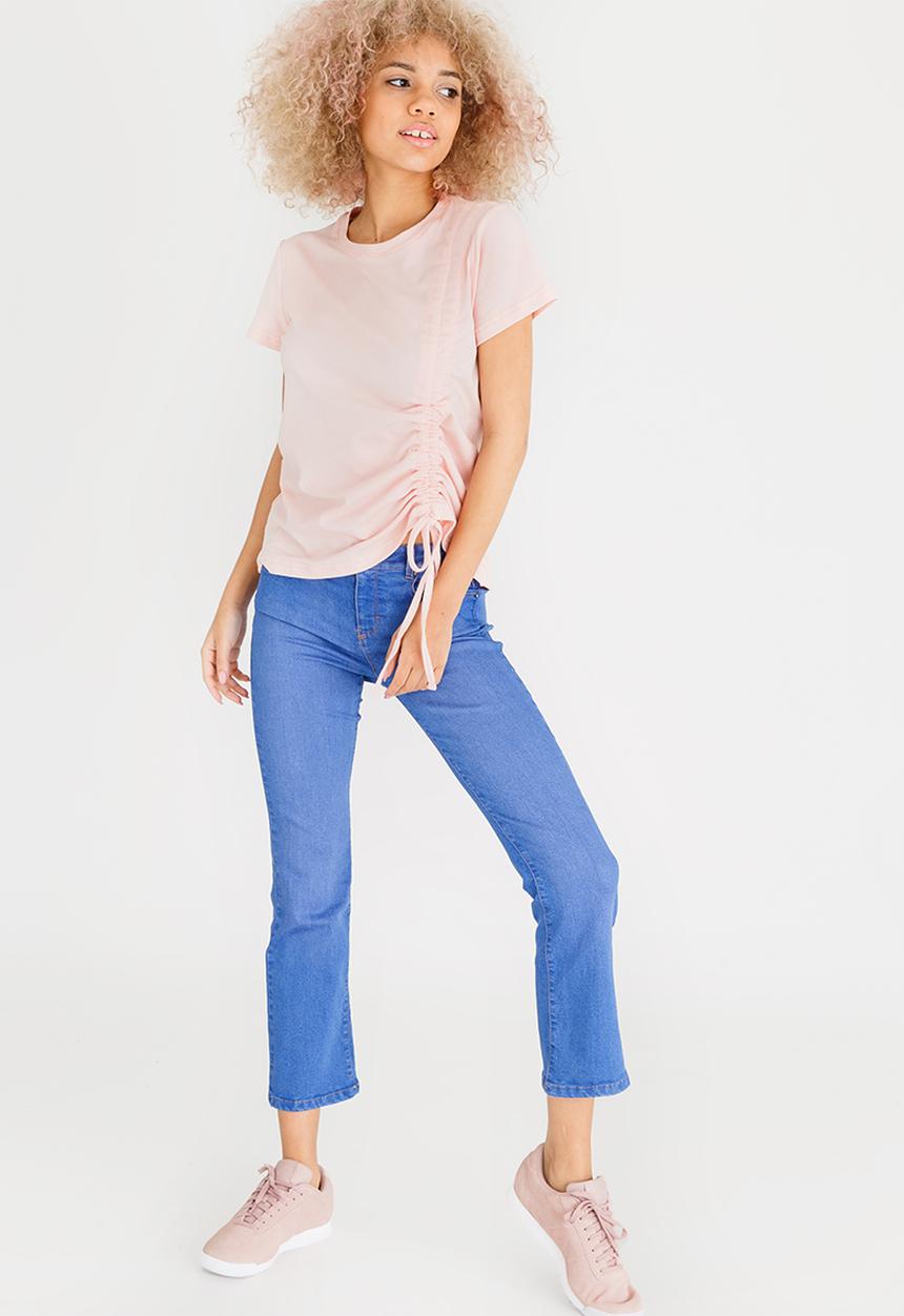 c(inch) - Drawcord T-shirt Pale Pink
