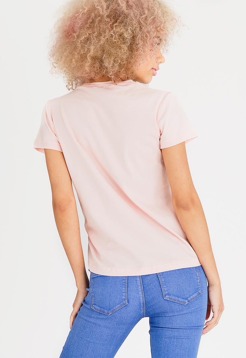 c(inch) - Drawcord T-shirt Pale Pink