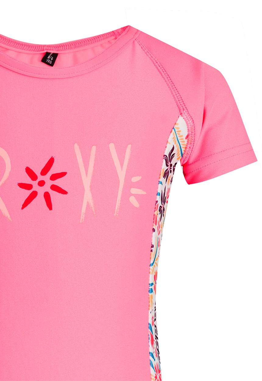 Roxy - Flower Power s/s Rashie Mid Pink