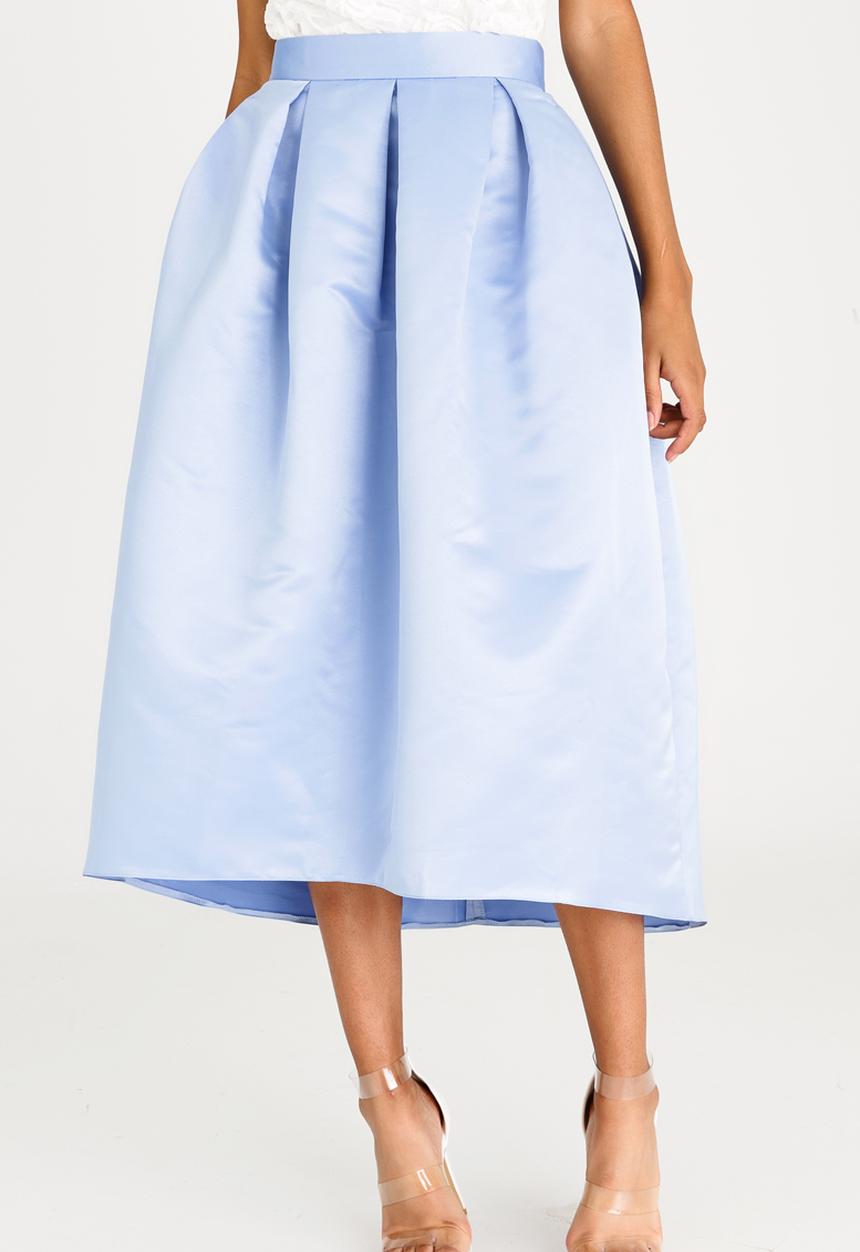 Closet London - Debutante Skirt Pale Blue