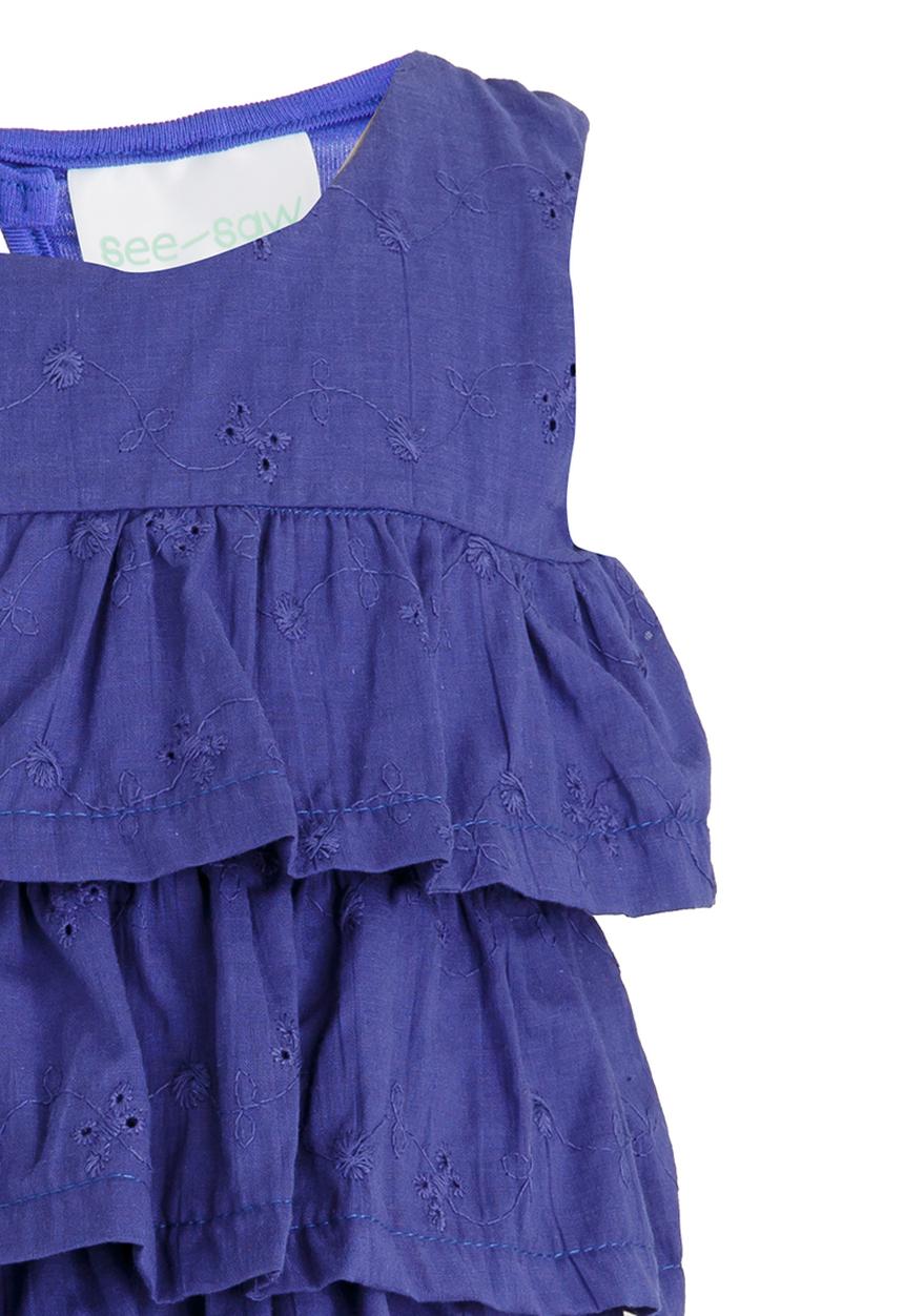See-Saw - Anglasie Frill top Navy