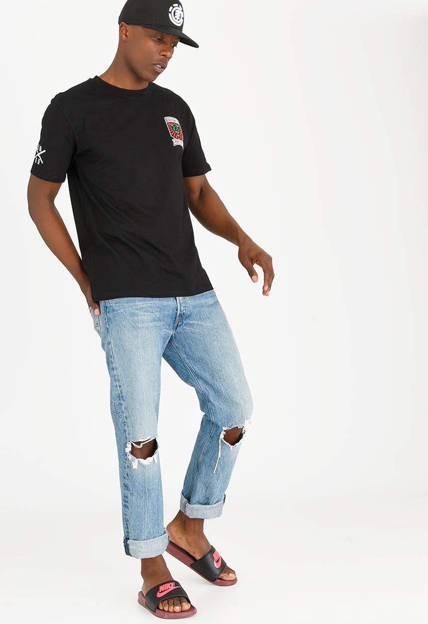Butan - Panthers Football Series Team Cotton T-shirt Black