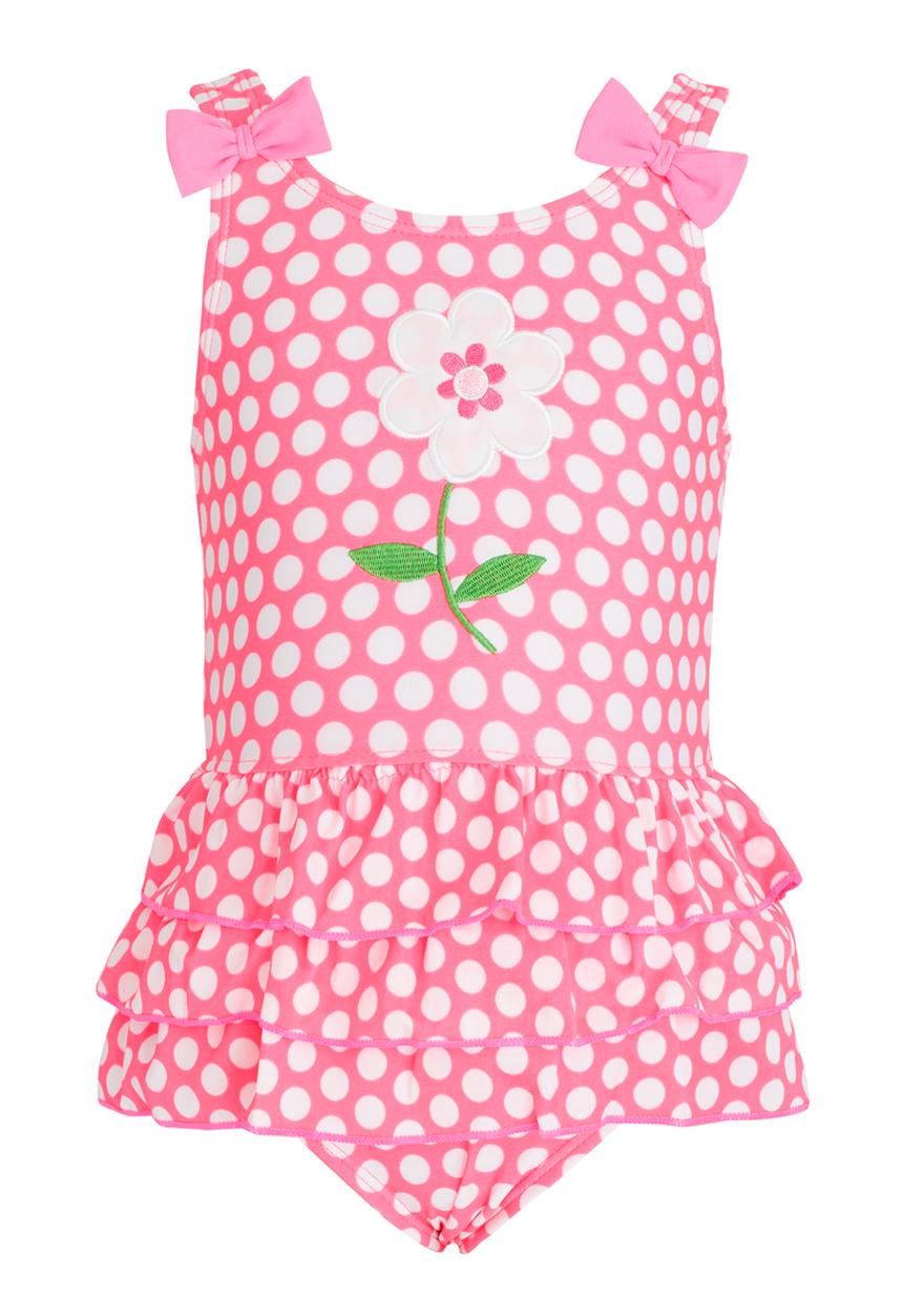 Pop Candy - Dotty Swimsuit Pale Pink