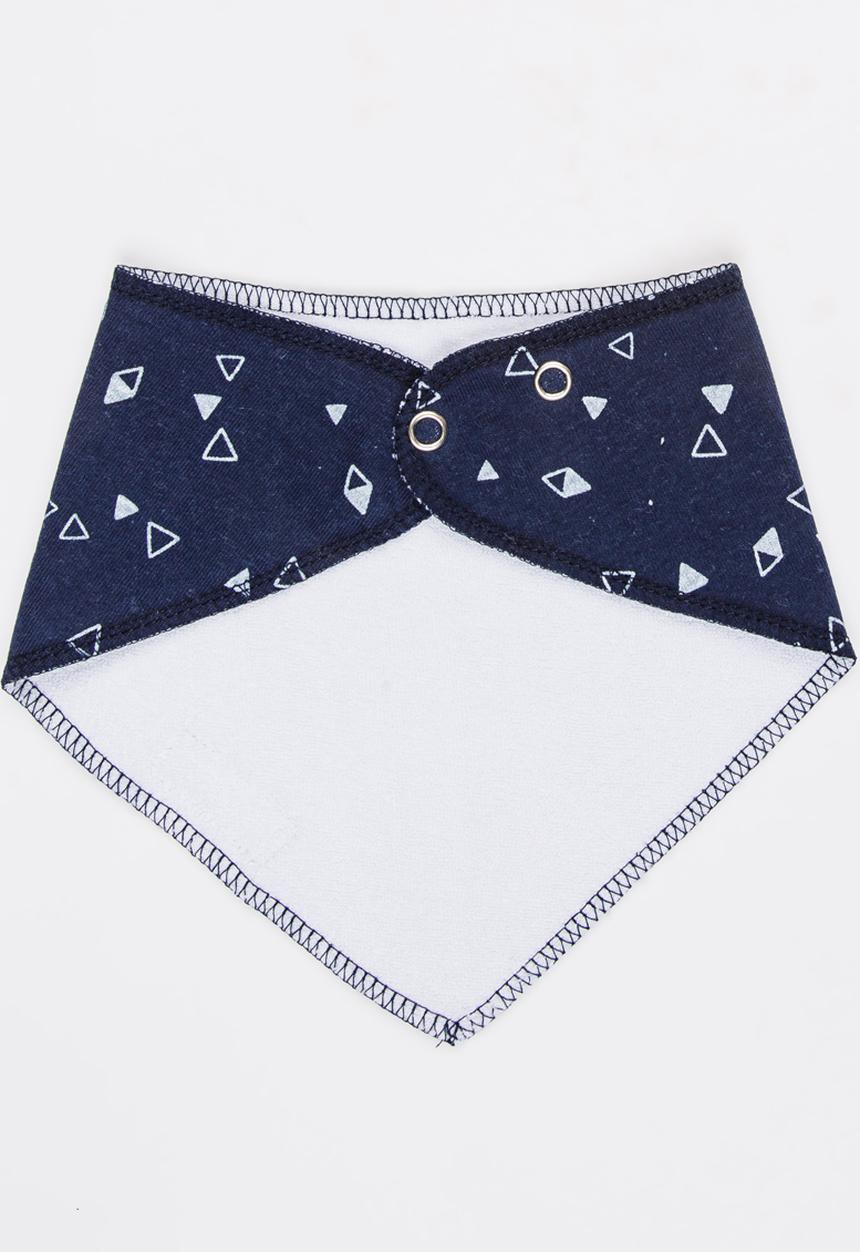 Pickalilly - Printed Bandana Bib Navy