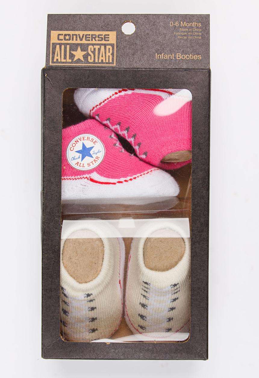 Converse - 2 Pack Chuck Sneaker Socks Mid Pink