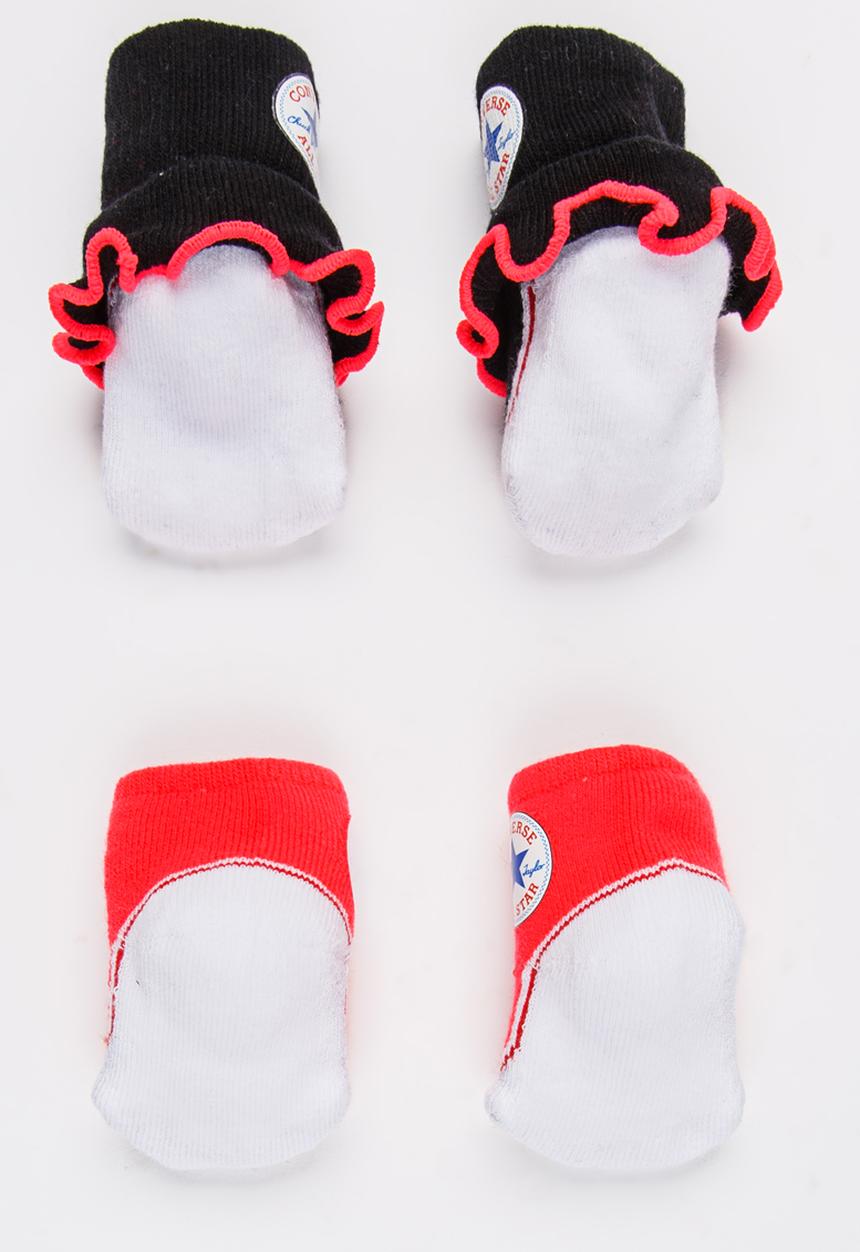Converse - 2 Pack Frilly Chuck Booties Red