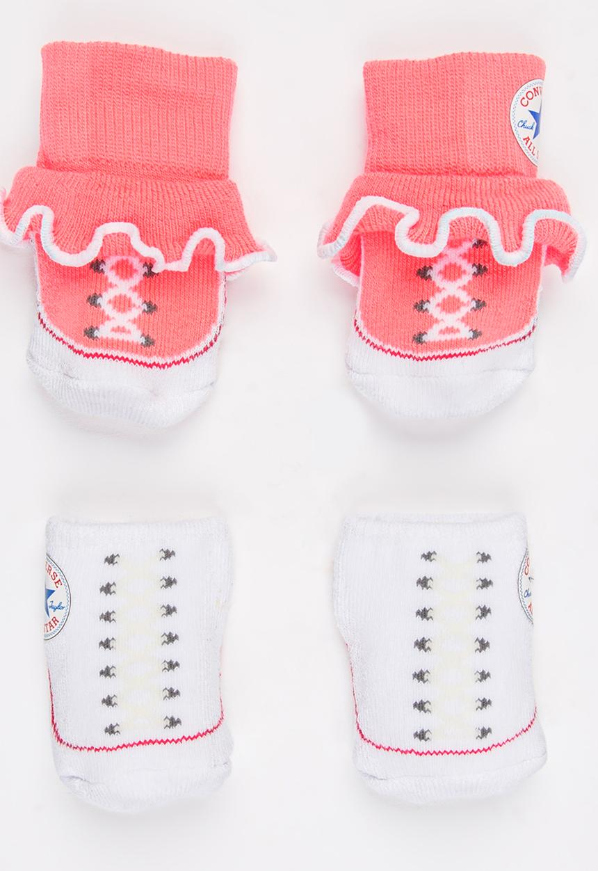 Converse - 2 Pack Frilly Chuck Booties White