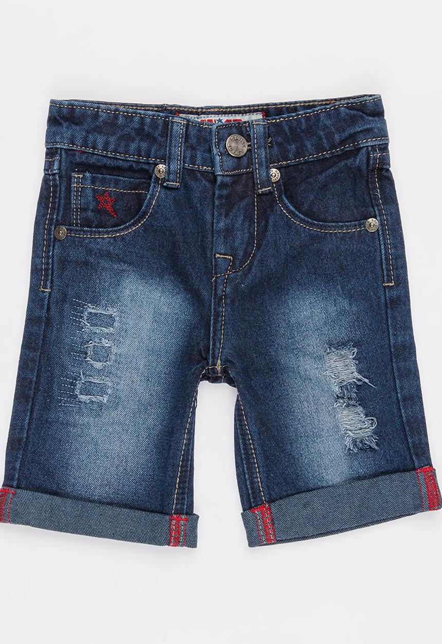 SOVIET - B Pescara Denim Shorts Blue