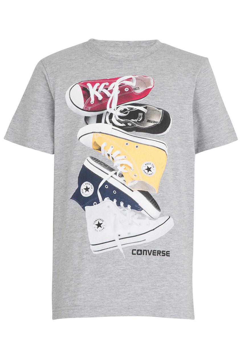 Converse - Chucks Stacked Tee Grey