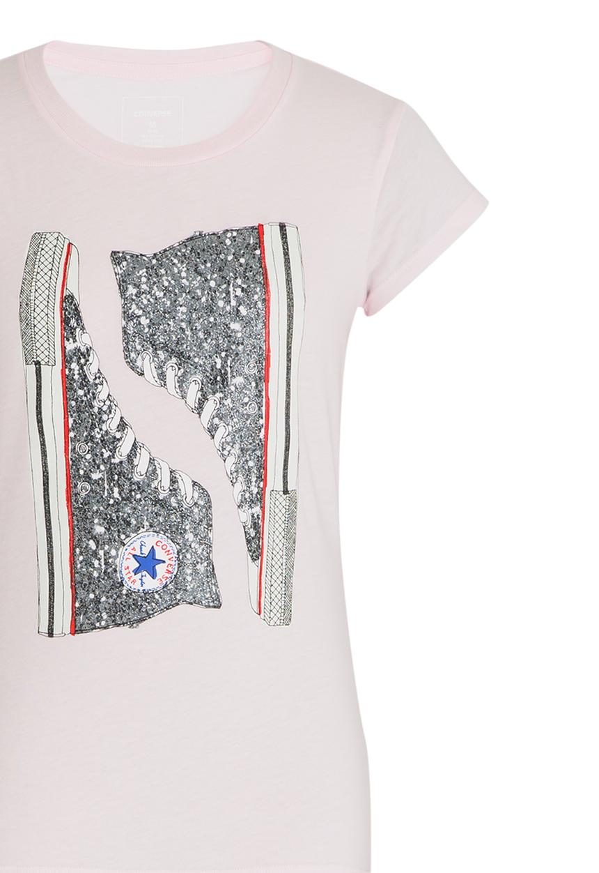 Converse - Glitter Chucks Tee Mid Pink