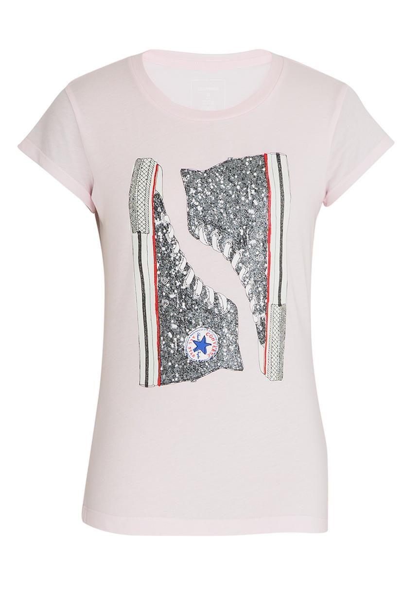 Converse - Glitter Chucks Tee Mid Pink