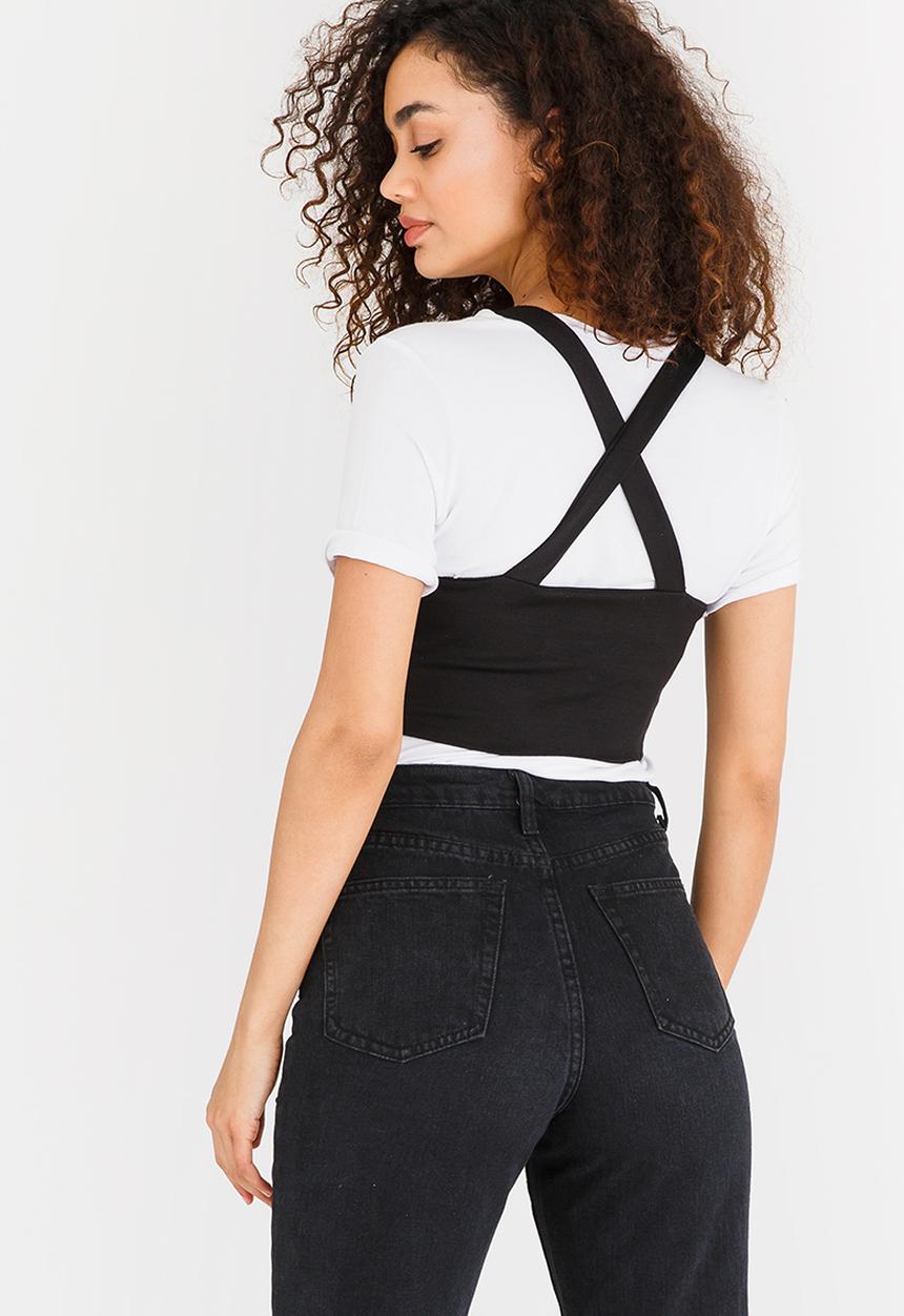 STYLE REPUBLIC - Corset Cami Black