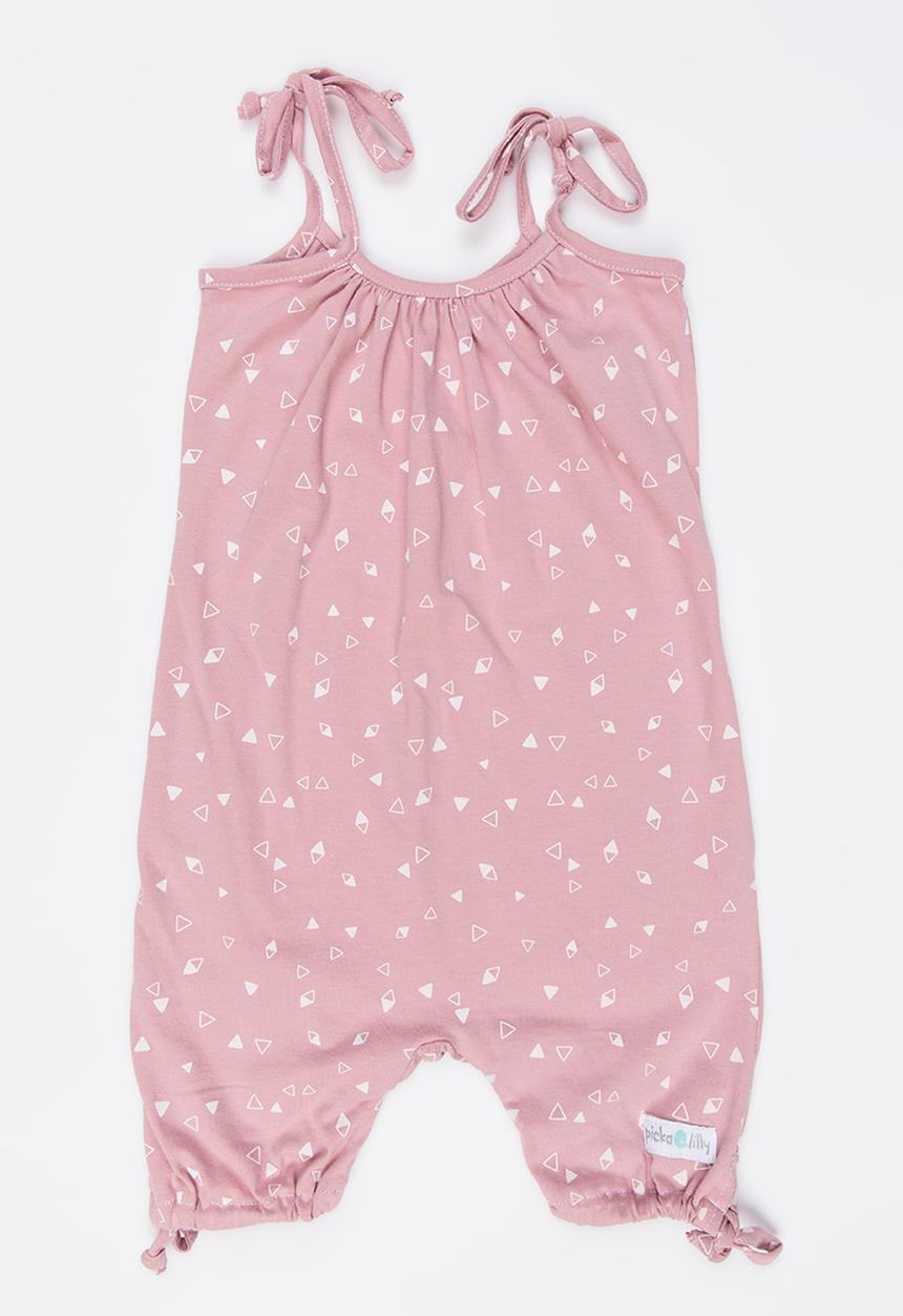 Pickalilly - Printed Playsuit Pale Pink