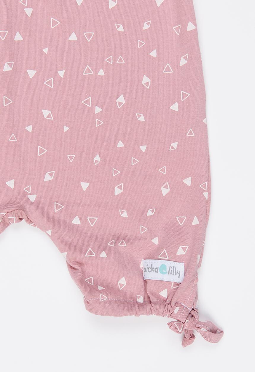 Pickalilly - Printed Playsuit Pale Pink