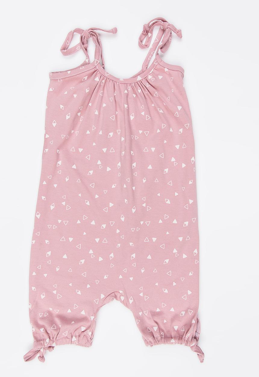 Pickalilly - Printed Playsuit Pale Pink