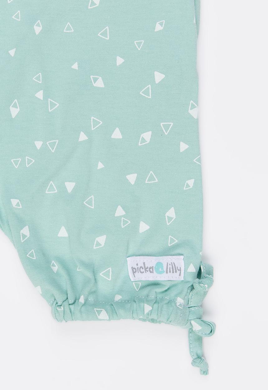 Pickalilly - Printed Playsuit Pale Blue