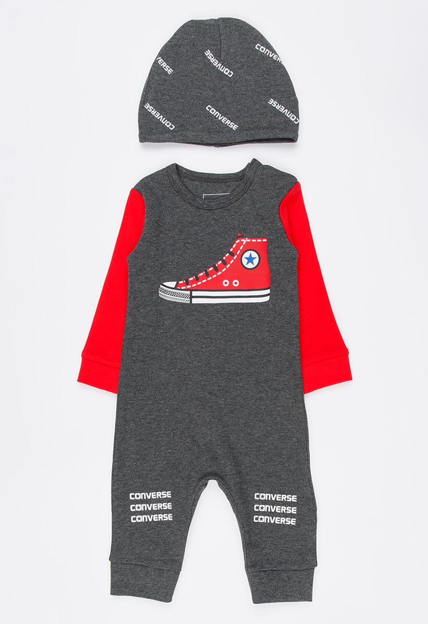 Converse - Grippy Coverall and Hat Set Grey