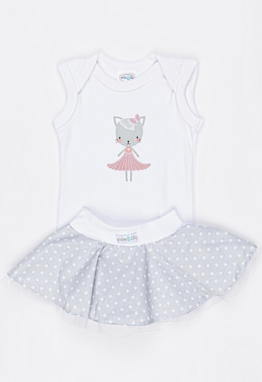 Pickalilly - Kitten Little Miss Set Grey