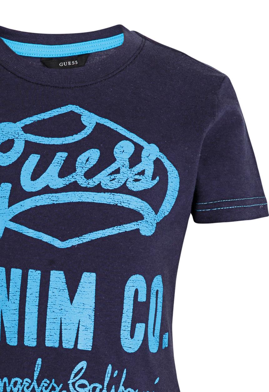 GUESS - S/S Denim CO. Tee Navy