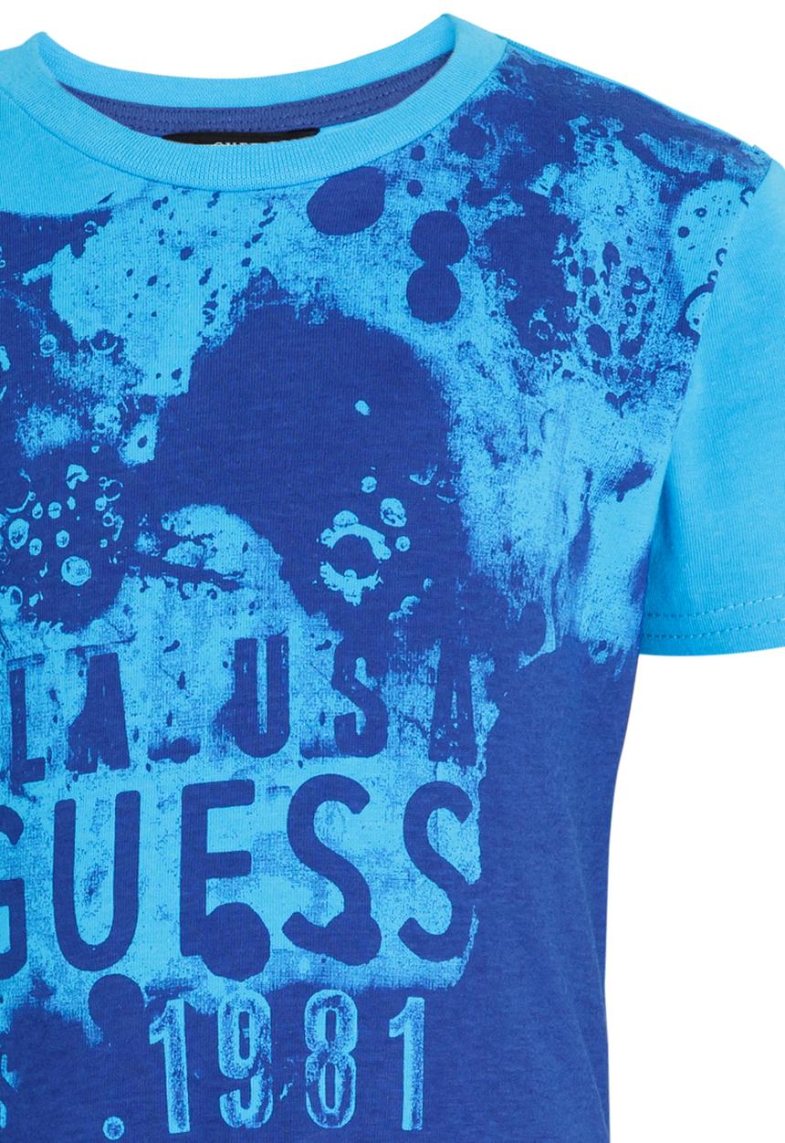 GUESS - S/S Abstarct Tee Blue