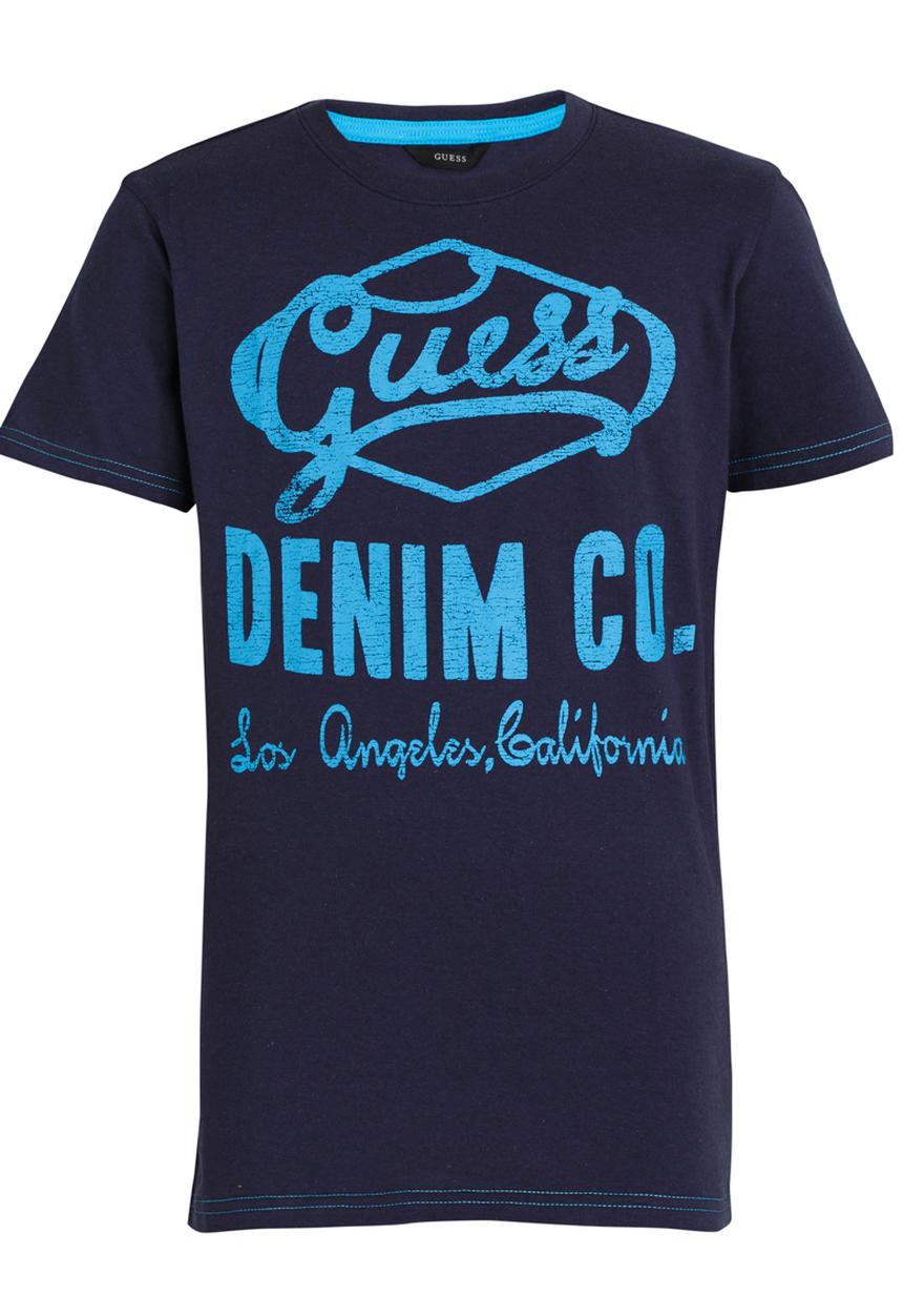 GUESS - S/S Denim Co. Tee Blue