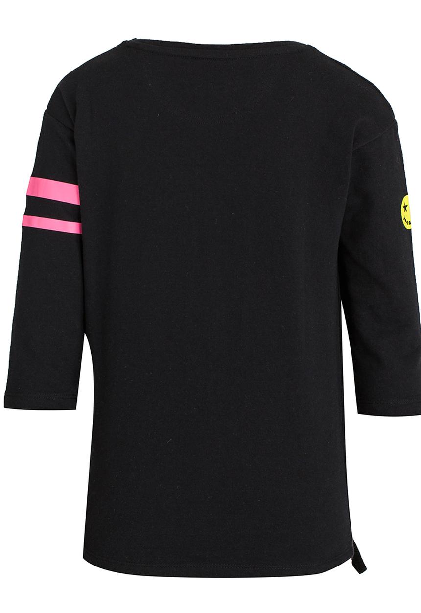 Converse - Tie-Front Patches Patches Knit Top Black