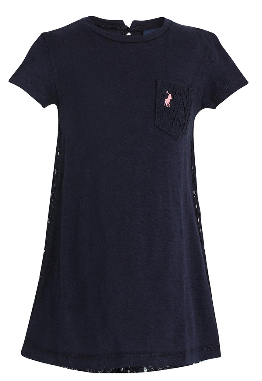 POLO - Anna Lace Back Dress Navy