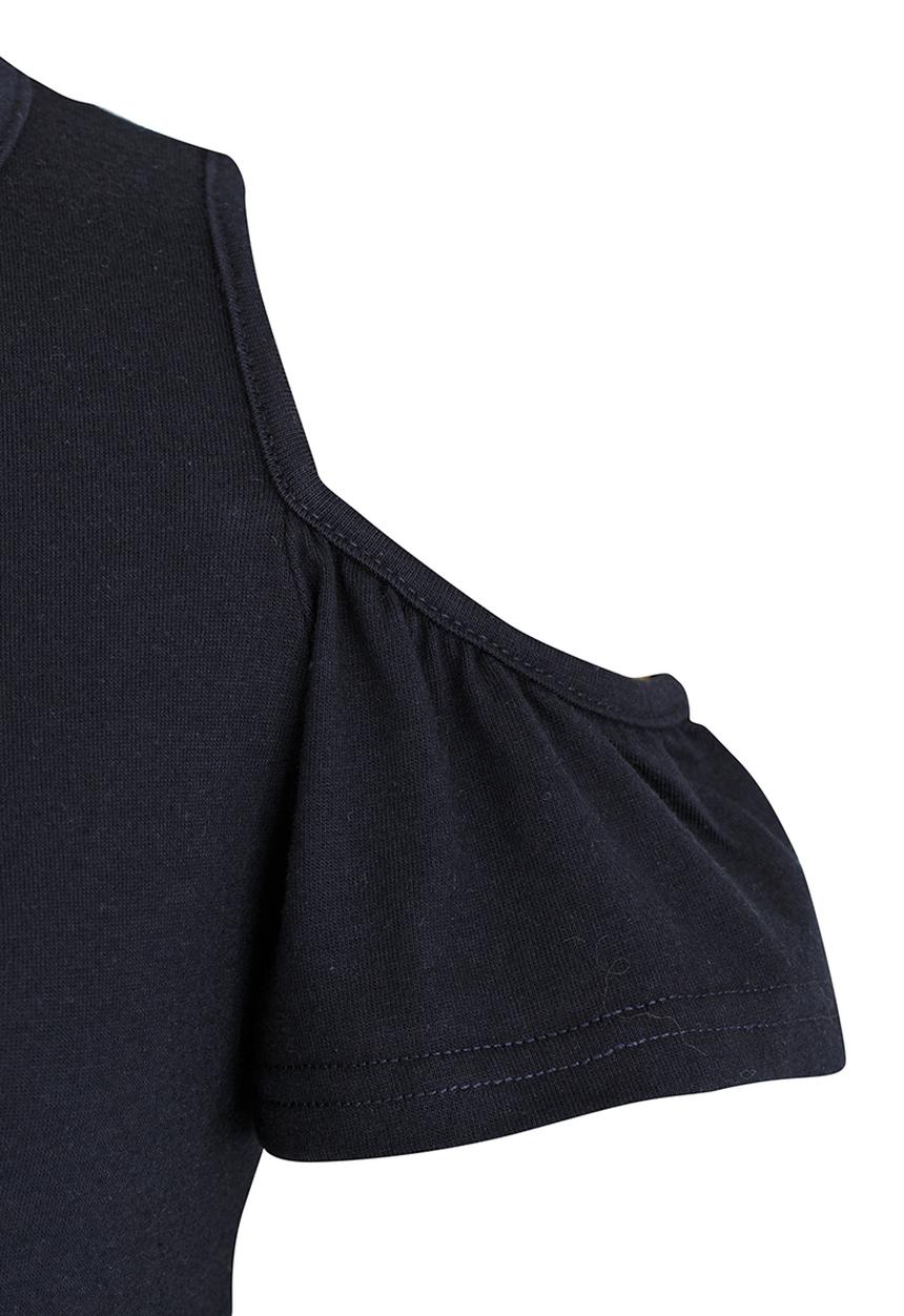 Rebel Republic - Cold Shoulder Top Navy
