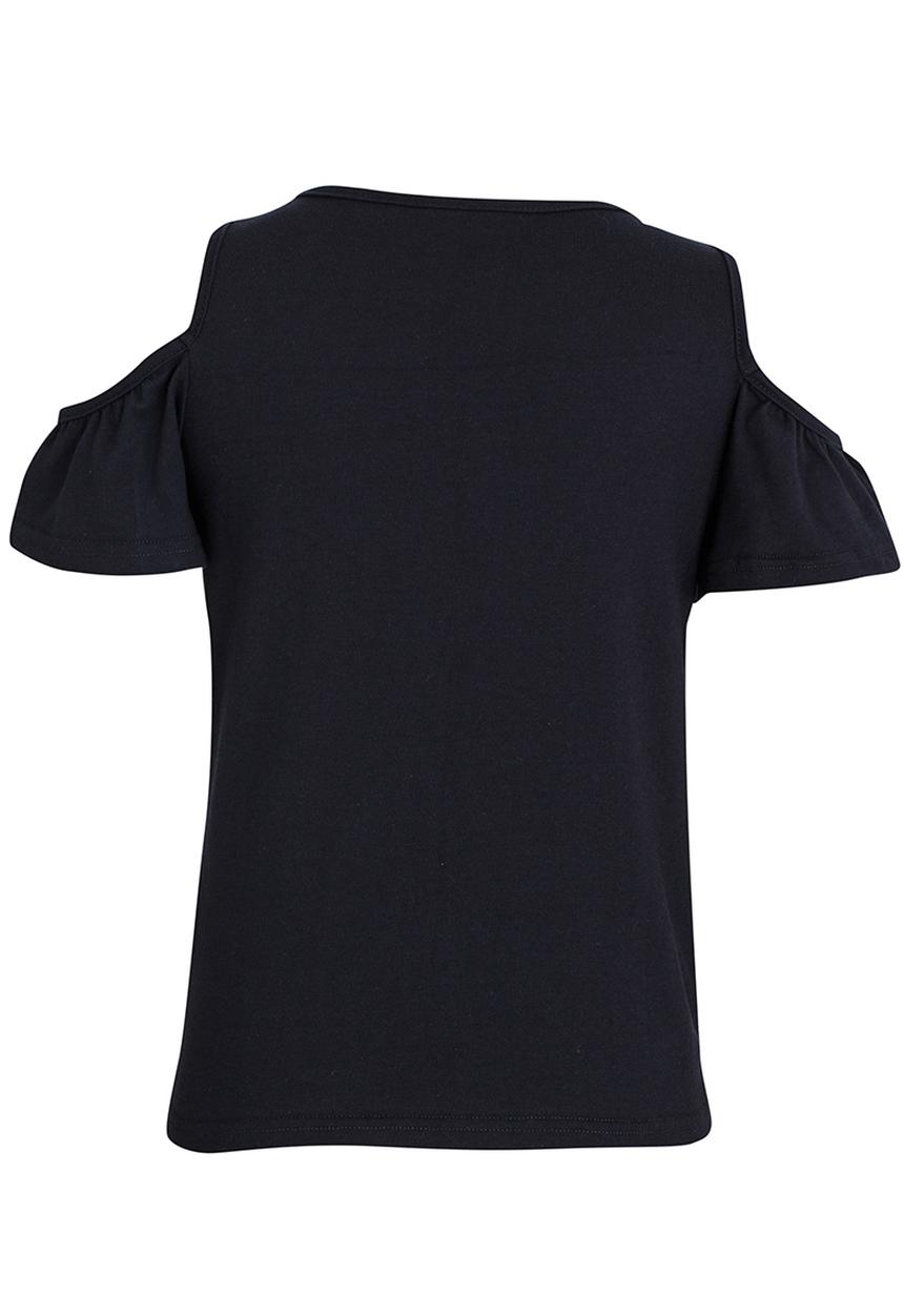 Rebel Republic - Cold Shoulder Top Navy