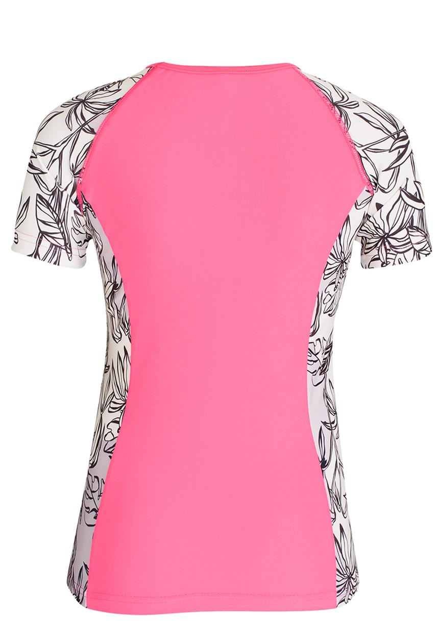 Roxy - Java Life s/s Rashie Mid Pink